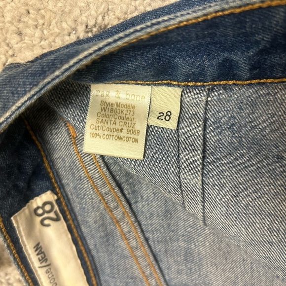 rag & bone size 28 front “open buttons” Blue Denim Skirt EUC - Picture 14 of 14